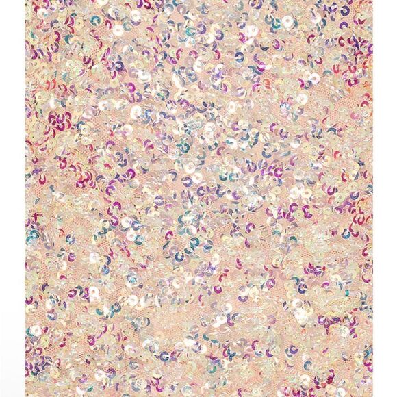 NWT Majorelle Trish Sequin Mini Dress Iridescent pink heart straps Revolve XS - Picture 5 of 15